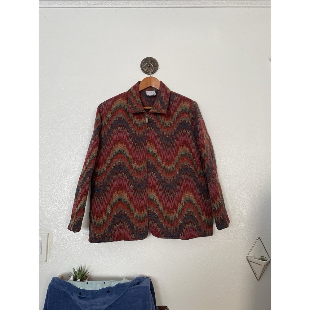 Bon Worth Tapestry Zigzag Blazer Full Zip LP